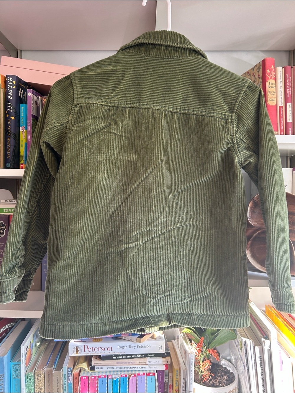 Cat & Jack Olive Green Corduroy Button-Up Jacket - Picture 4 of 4